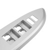 Car Window Switch Trim Bezel Silvery Armrest Glass Lift Switch