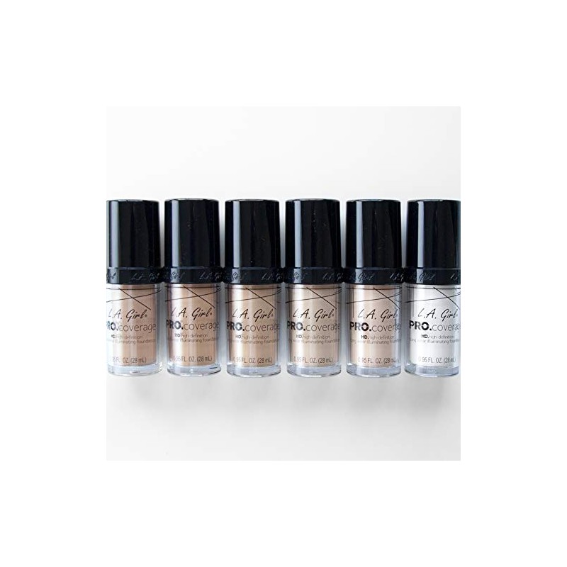 L.A. Girl Pro Coverage - Base líquida, Blanco, 0.95 Fl