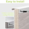 UFURMATE Back Mount Finger Edge Pull, 8Pcs White Aluminum Hidden