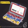 Hilitchi 120pcs 22-16/16-14/12-10AWG Piggy Back Insulated Terminals Electrical Wiring Wire
