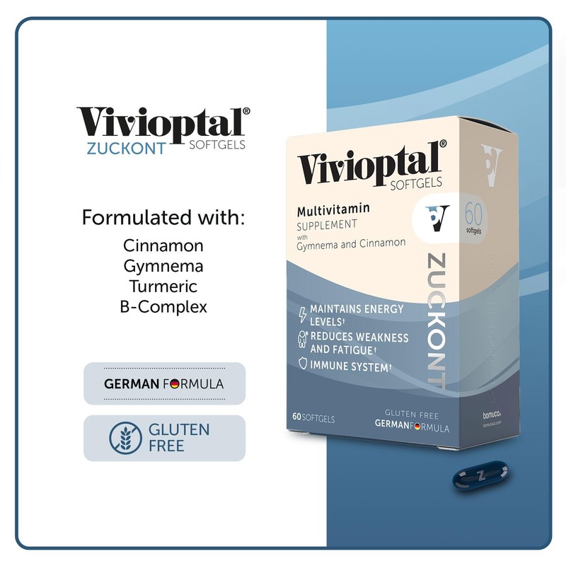 Vivioptal with Gymnema and Cinnamon, Multivitamin Supplement, 60 Softgels