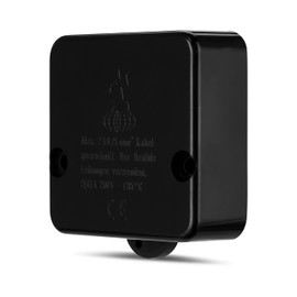 With push Abdeckkasten Black