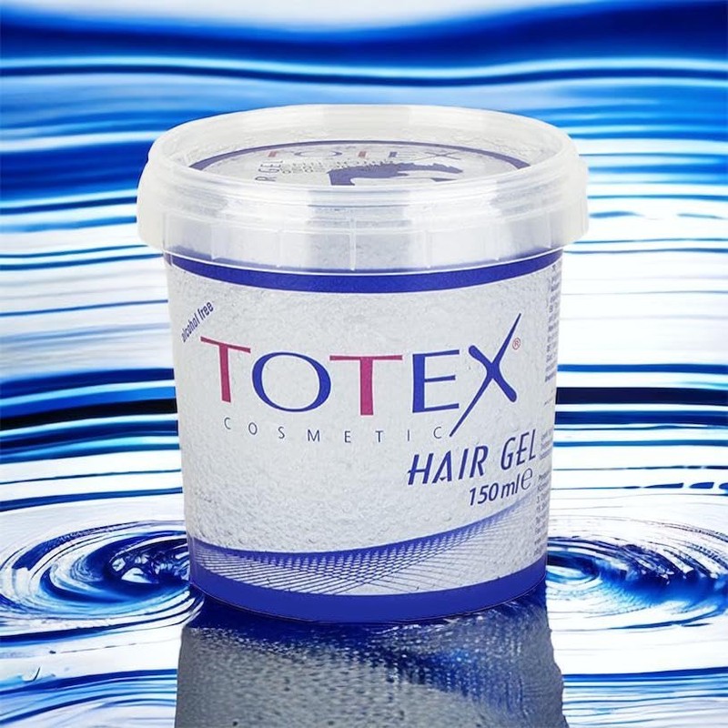 Totex Extra Strong Hair Styling Gel, Transparent, Alcohol-Free, 150 ml