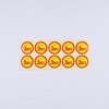 Discount Stickers 40Φ (Yellow) 3 Discount, Diameter 1.6 inches (40