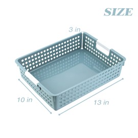 Turn in Trays Classroom, 4Pcs Paper Trays for Classroom, Book Baskets for Library, Drawers, Office, Home (Pink)