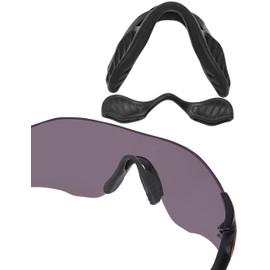 Bowyer 1 Pair Replacement Nose Pads Compatible with Oakley EVZero Path OO9308 / Pitch OO9383 / Range OO9327 Sunglass-Black