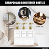 Shampoo Dispenser Bottles with Gold Pump, YACEYACE 16.9oz Set of