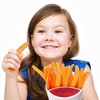 KIRALOVE French fries holder with sauces - restaurant - plastic
