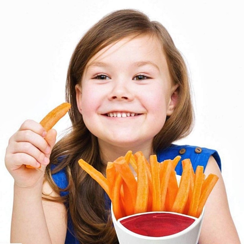 KIRALOVE French fries holder with sauces - restaurant - plastic