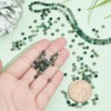 nbeads Approx. 246pcs 3mm Micro Faceted Gemstone Beads, Natural Moss