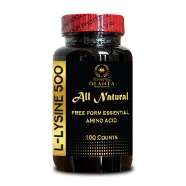 OLANTA TRADE SOLUTION L-Lysine 500mg – Vegan-Friendly Amino Acid Supplement – Free Form Formula – 1Bot