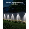 4 Pack Solar Wall Lights, Stainless Steels Outdoor Waterproof Motion