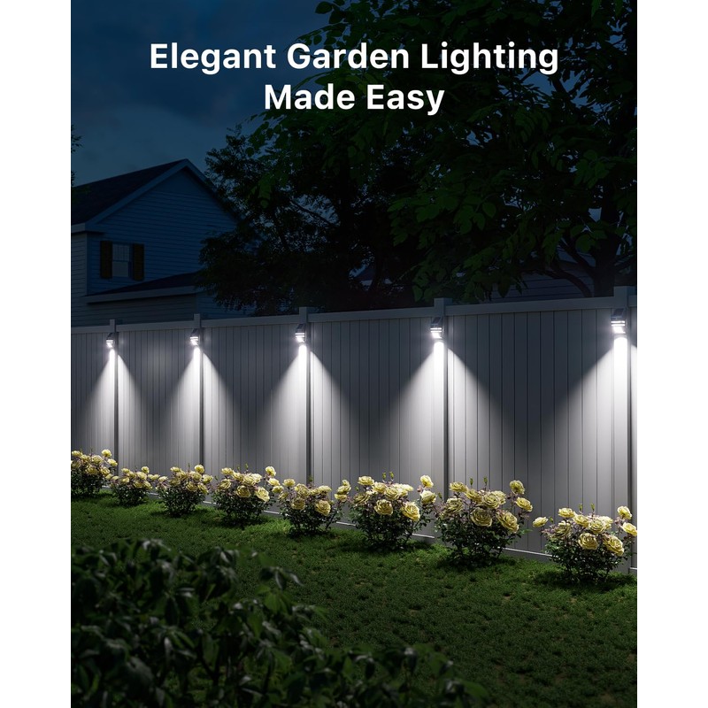 4 Pack Solar Wall Lights, Stainless Steels Outdoor Waterproof Motion