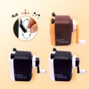 Pencil Sharpener Cute Metal Desktop Pencil Sharpener with Handle, Cartoon