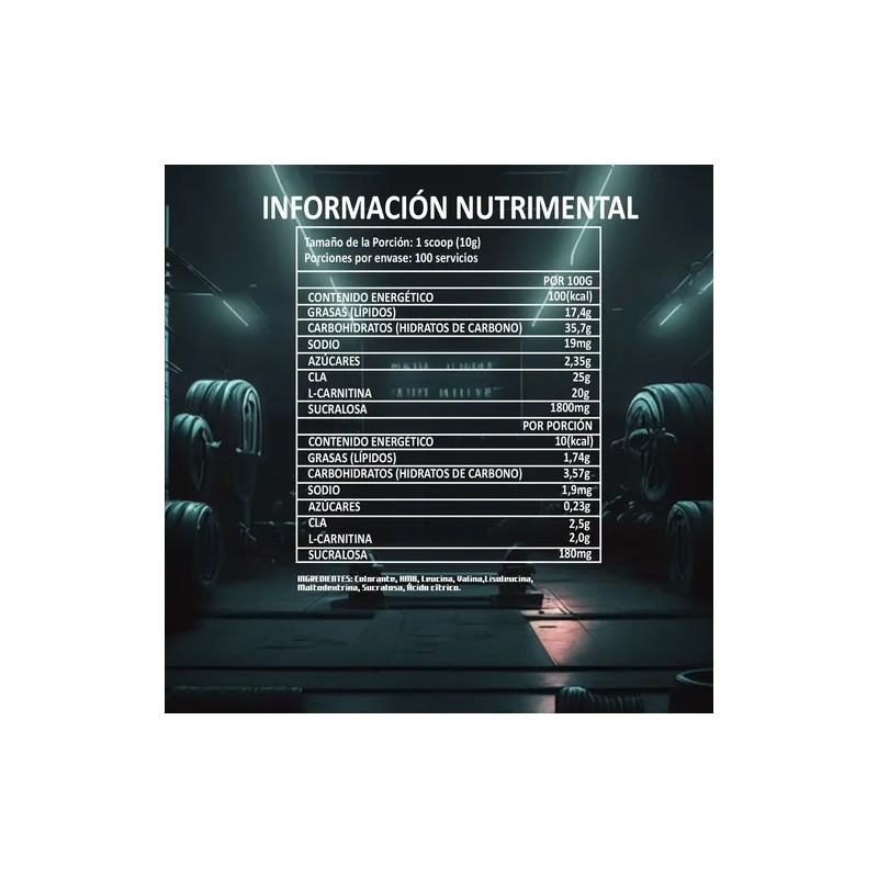 Cla + Carnitina Suplemento En Polvo Athyra Nutrition 1kg