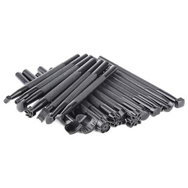 CENPEK 20Pcs Leather Stamping Tools Set Different Shape Saddle Making Tools Carving Punch Tools for Leather Craft