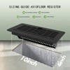 2 Pack Adjustable Air Vent Deflector for 4x10 Inch Registers