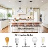 Zlepmlla Glass Pendant Light，Black Pendant Light Fixtures with Seeded Glass