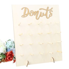 Wooden Donut Wall Bracket Donut Holder Wedding Party Decoration Birthday Supplies