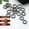 50 Pack Fly Fishing Tippet Rings, 2mm Tippet Rings Stainless