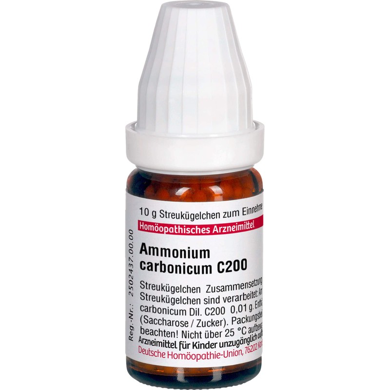 Ammonium carbonicum C200 DHU Globules, 10 g Globules