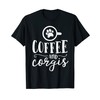 Coffee and Corgis Funny Dog Mom Lover Gift Mama Mother