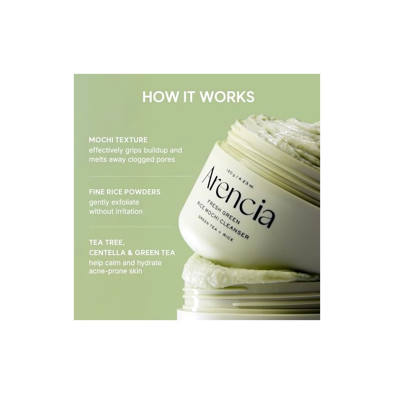 ARENCIA - Fresh Green Rice Mochi Cleanser - 120gr