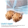 Parliky Adjustable Cat Bathing Bag Breathable Mesh Cat Grooming Bag