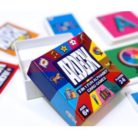 Dedimi Card Games for kids | Alphabet Race Fast Game | 3 in 1 Game for boys and Girls | A to Z Category | Travel Size | Memory Game for Family and Friends