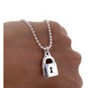 Silver Necklace Chain Lock with German Law 45 cm Basic