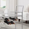 FirsTime & Co. Silver Delilah Bar Cart, 2 Tier Mobile