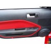 Kar Designers Fits 05-09 Ford Mustang Synthetic Leather Red Padded