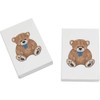 2 x 45mm 'Cute Brown Teddy Bear' Erasers/Rubbers (ER00042501)