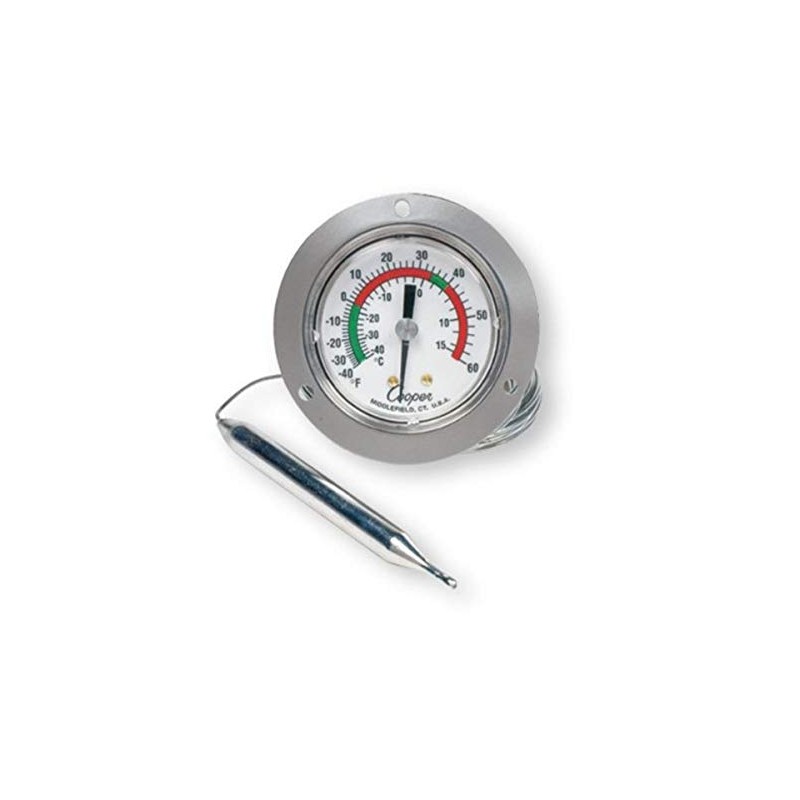 Cooper-Atkins 6142-58-3 Vapor Tension Panel Thermometer with Front Flange, Back