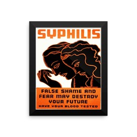 Vintage poster - Syphilis 1202 - Premium Luster Photo Paper Framed Poster (8x10)