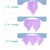 Swag Curtain 63 inch Length, Rod Pocket Scalloped Curtain Valance