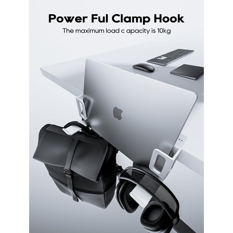 NODOCA Desk Side Storage for Laptop(White)