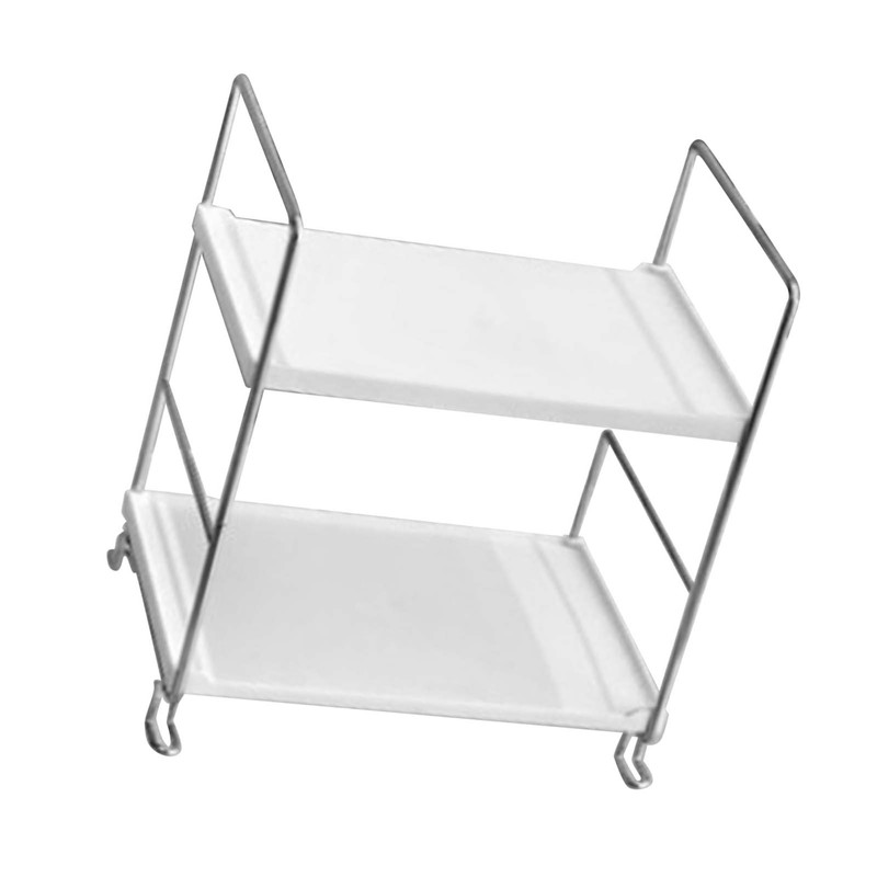 2 Tier Countertop Organizer Nordic Style Large Space Removable Cabinet