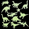 MIJOMA Dinosaur Glow-in-the-Dark Wall Stickers Set - 72 Pieces, Luminous