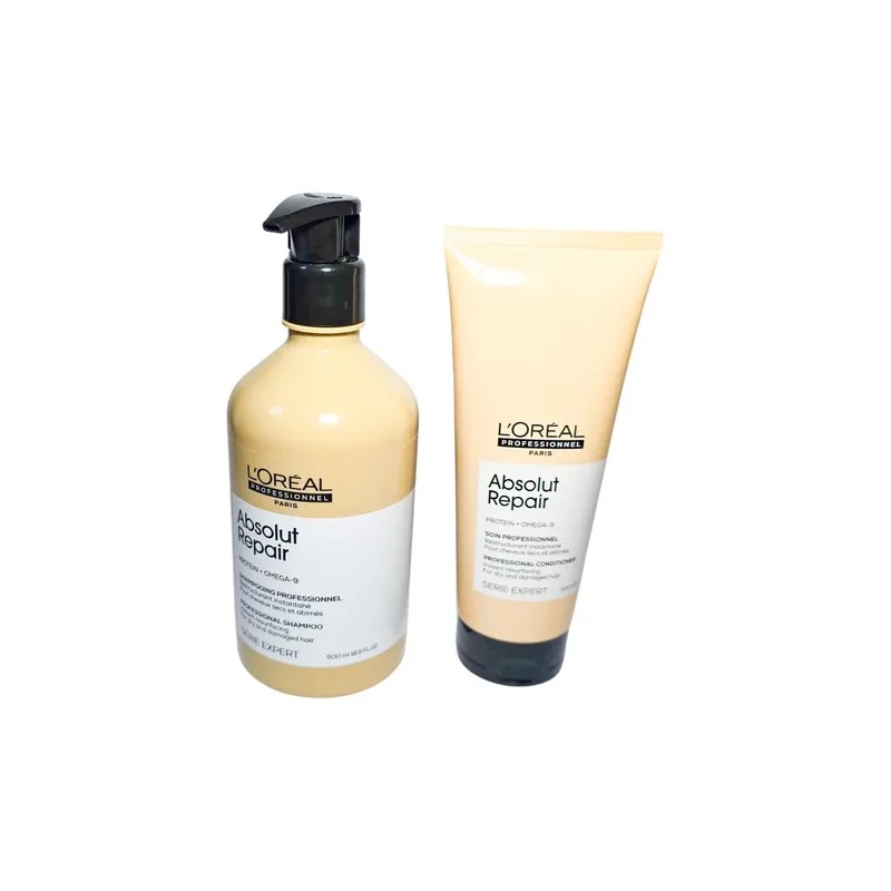 Loreal Absolut Repair Shampo 500 + Acondicionador C/enjuague
