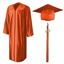 Tassel Depot 2018 Graduation Cap and Gown Set with Tassel - Made in USA - Perfect for High School or College - Burnt Orange