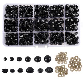 Safety Eyes Crochet, 566 Pcs Safety Eyes Amigurumi for Crochet Animals Plastic Teddy Bear Doll Eyes for Stuffed Doll Making 5-14mm