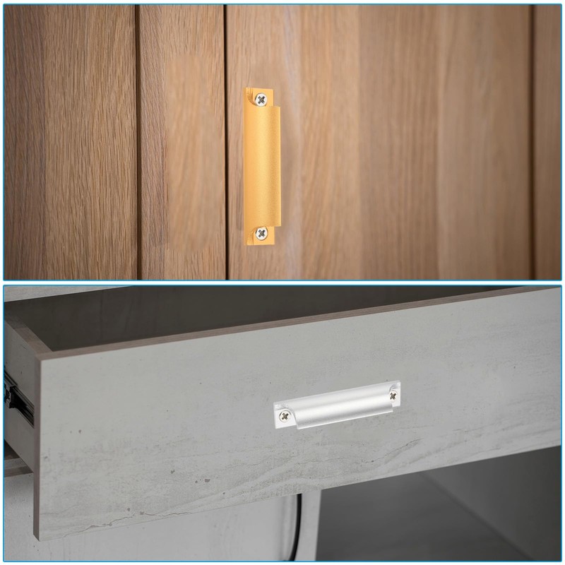 PATIKIL Window Sash Lift Handle 3", 2 Pcs Aluminum Alloy