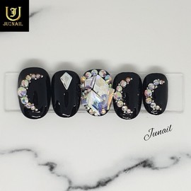Moon Knight Handmade Nail Tips - Short Round Square / 문나이트 수제네일팁 - 숏라운드스퀘어