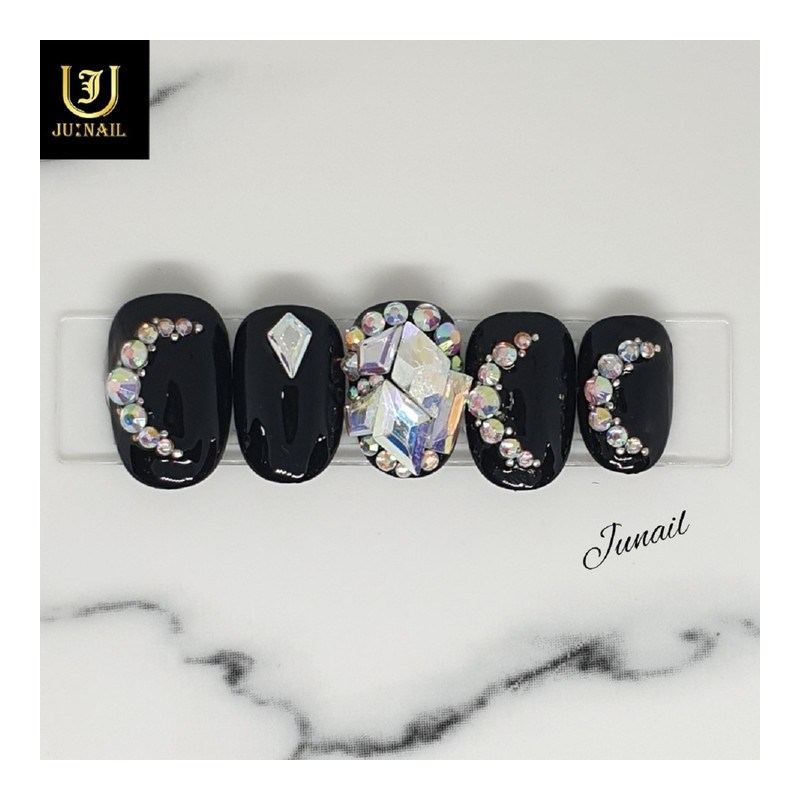 Moon Knight Handmade Nail Tips - Short Round Square /
