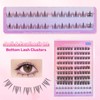 Self-Adhesive Cluster Eyelash Extensions with Bottom Lashes Fluffy Lash Clusters