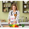 BGBDEIA Leopard Print Pattern Apron for Women Men, Adjustable Apron