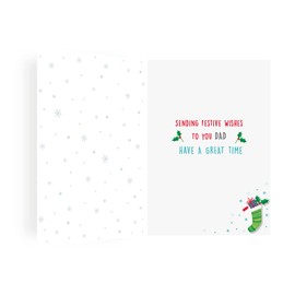 Regal Publishing Modern Christmas Card Dad - 9 x 6 inches