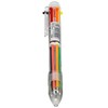 Multicolor Pens, 0.7mm 6-in-1 Multicolor Ballpoint Pen, 6-Color Retractable Ballpoint