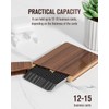 MaxGear Premium Wooden Business Card Holder for Men Natural Wood
